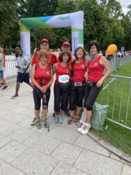 Nordic-Walking Gruppe beim Heel Lauf