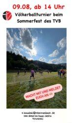 Anmeldung zum Sommerfest-Völkerballturnier