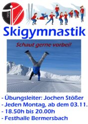 Skigymnastik startet, schaut gerne vorbei!