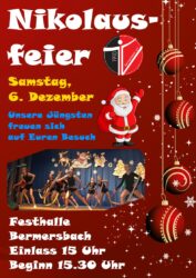 Nikolausfeier am Samstag, den 06.12.