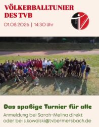 Anmeldung zum Sommerfest-Völkerballturnier am 01.08.2026