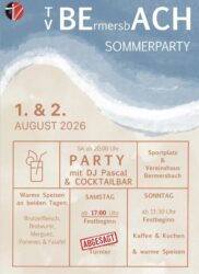 Änderung Sommerfest für Samstag